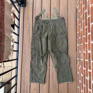 Vtg 60s Schilling OHG German Military Pants Mens 5 10 Wool 100% Army Field Cargo